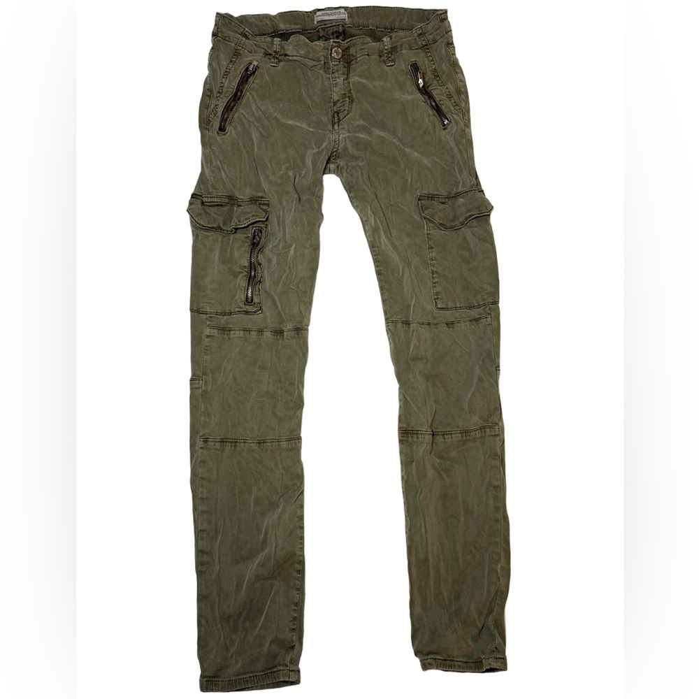 Zara Women's Olive Cargo Jeans